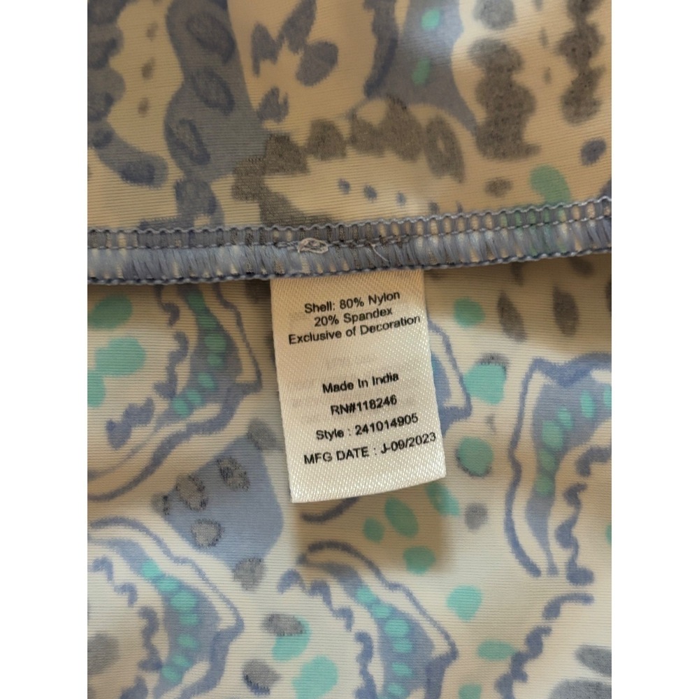 Cabana Life x Talbots UPF 50 Byron Bay Floral Embroidered Tunic Cover-Up Large - Picture 3 of 9